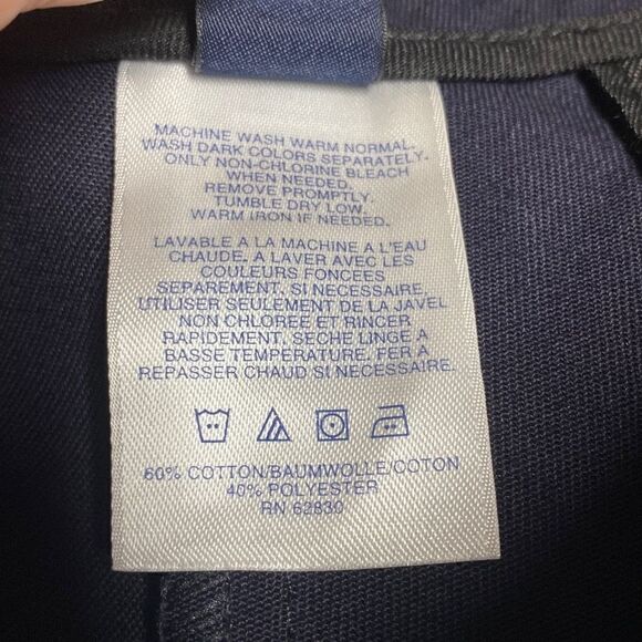 Lands’ End Navy Chino Shorts Size 12 - Picture 5 of 6